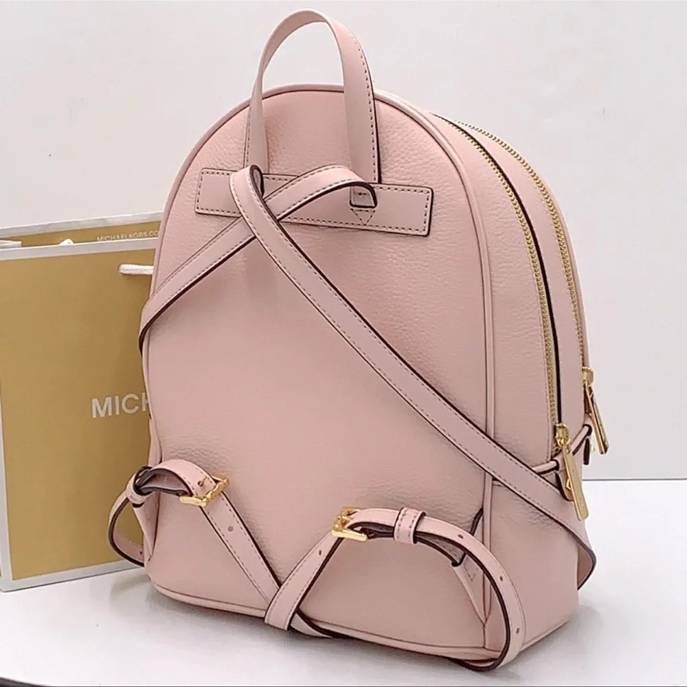 Michael Kors Adina Medium Backpack Leather Powder Blush